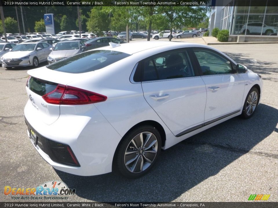 2019 Hyundai Ioniq Hybrid Limited Ceramic White / Black Photo #2
