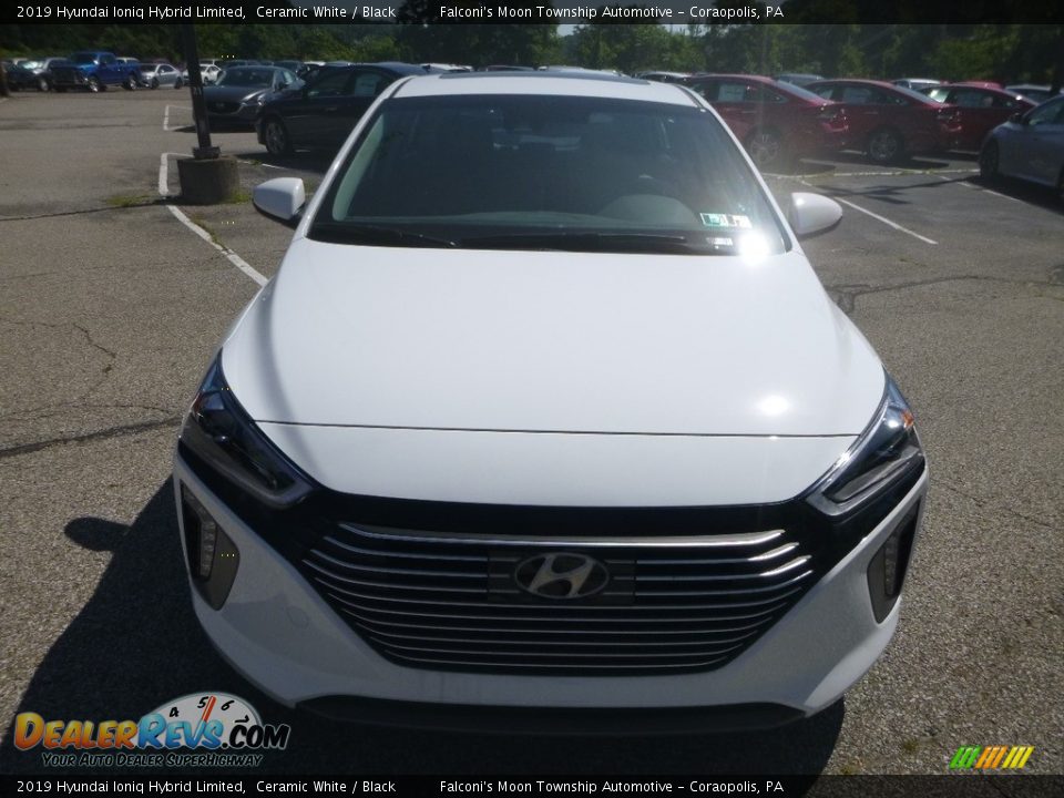 2019 Hyundai Ioniq Hybrid Limited Ceramic White / Black Photo #4