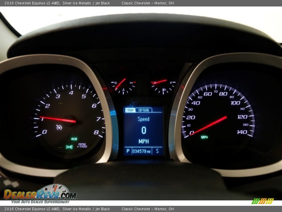 2016 Chevrolet Equinox LS AWD Silver Ice Metallic / Jet Black Photo #8