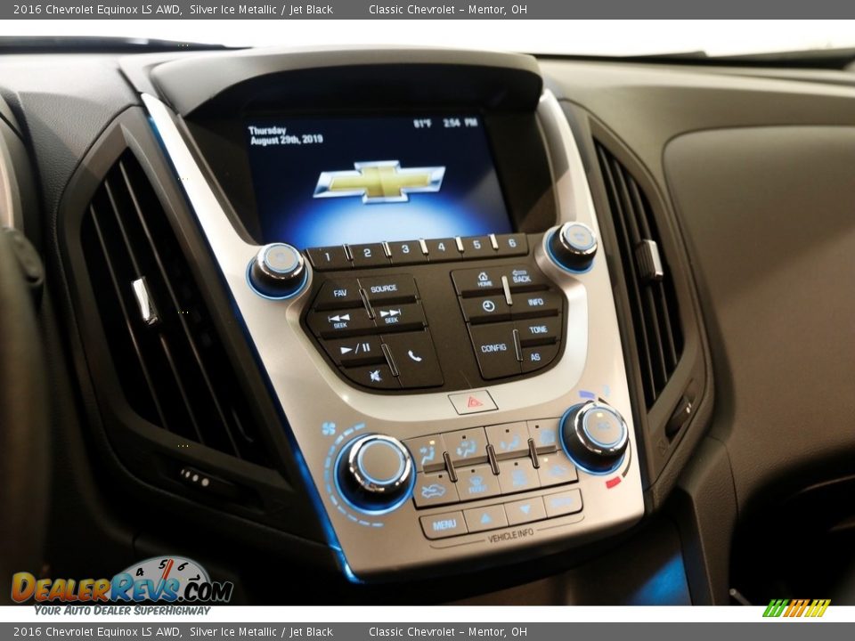 2016 Chevrolet Equinox LS AWD Silver Ice Metallic / Jet Black Photo #9