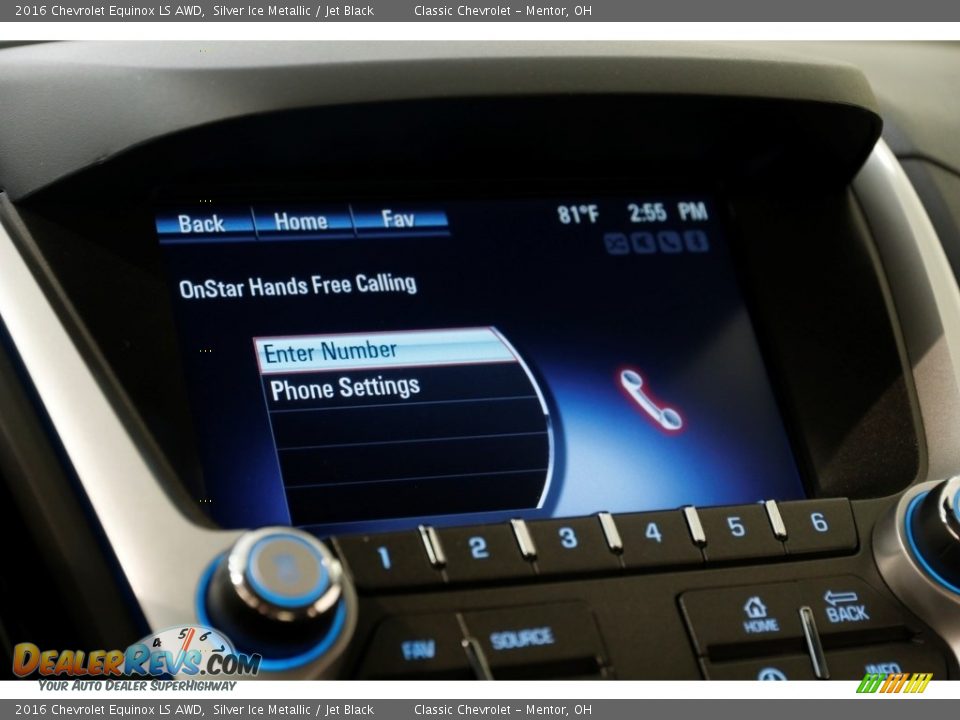 2016 Chevrolet Equinox LS AWD Silver Ice Metallic / Jet Black Photo #12