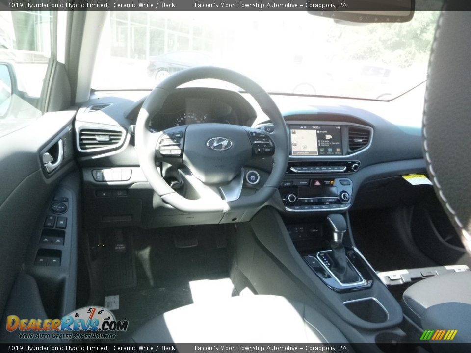 2019 Hyundai Ioniq Hybrid Limited Ceramic White / Black Photo #9