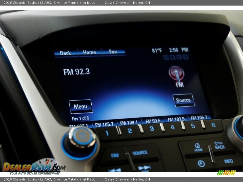 2016 Chevrolet Equinox LS AWD Silver Ice Metallic / Jet Black Photo #13