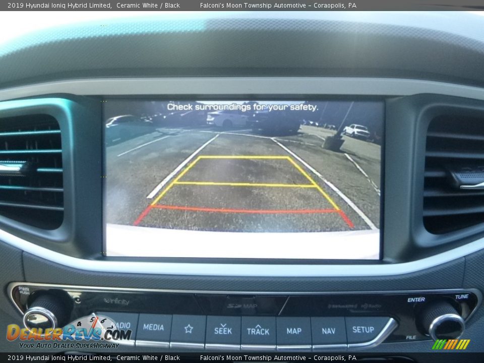 2019 Hyundai Ioniq Hybrid Limited Ceramic White / Black Photo #15