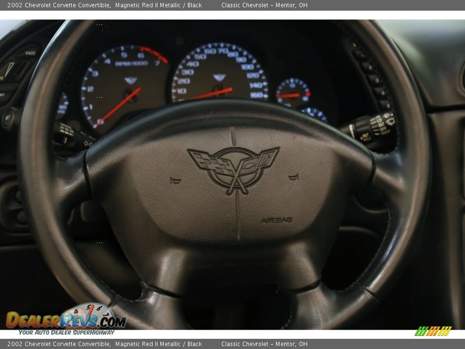 2002 Chevrolet Corvette Convertible Magnetic Red II Metallic / Black Photo #8