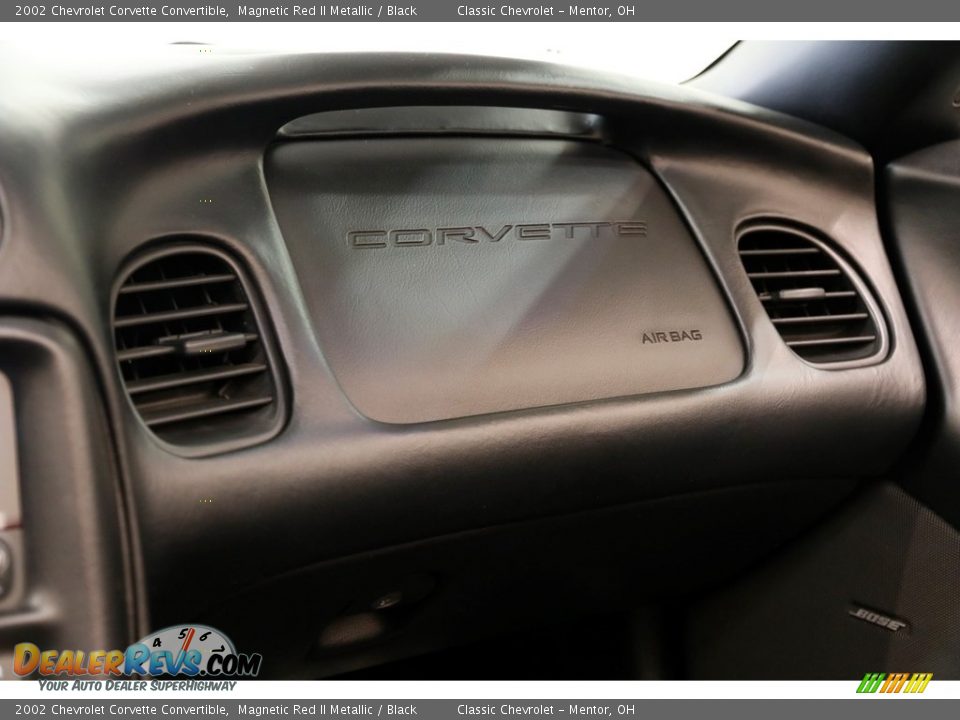 2002 Chevrolet Corvette Convertible Magnetic Red II Metallic / Black Photo #12