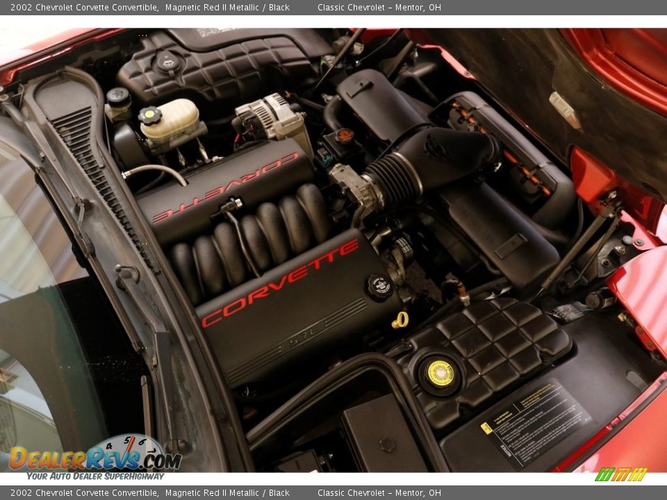 2002 Chevrolet Corvette Convertible Magnetic Red II Metallic / Black Photo #22