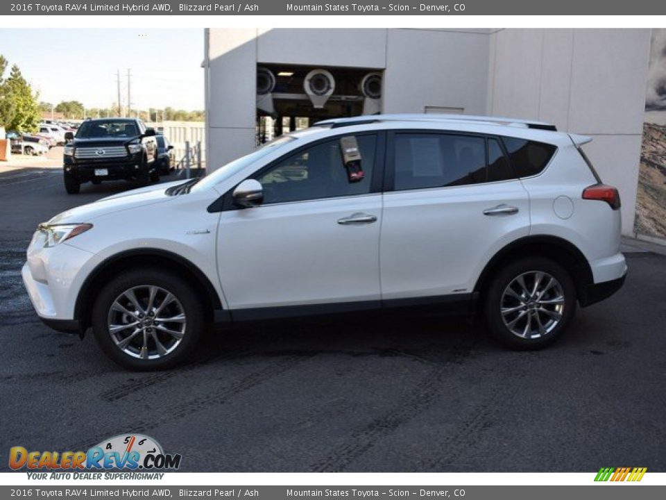 2016 Toyota RAV4 Limited Hybrid AWD Blizzard Pearl / Ash Photo #3