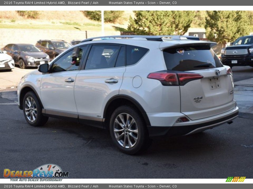 2016 Toyota RAV4 Limited Hybrid AWD Blizzard Pearl / Ash Photo #4