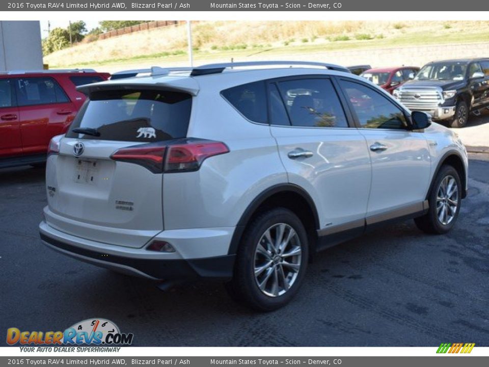 2016 Toyota RAV4 Limited Hybrid AWD Blizzard Pearl / Ash Photo #6