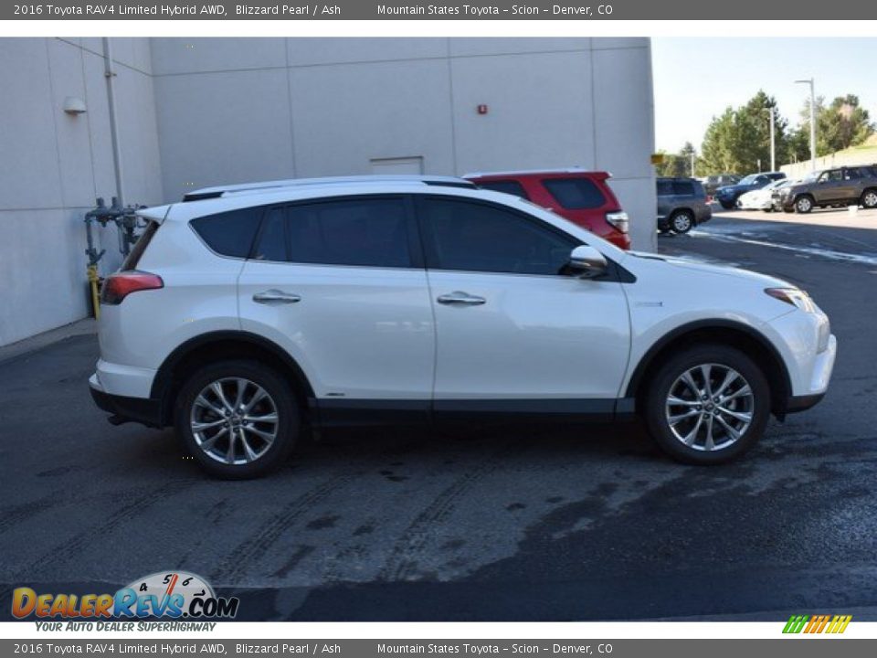 2016 Toyota RAV4 Limited Hybrid AWD Blizzard Pearl / Ash Photo #7