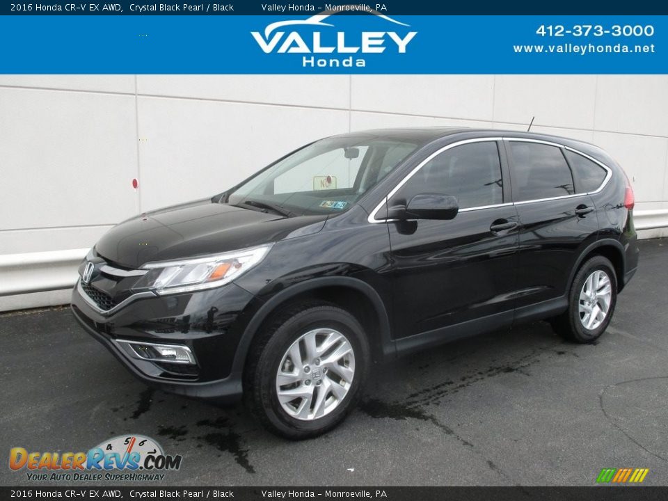 2016 Honda CR-V EX AWD Crystal Black Pearl / Black Photo #1