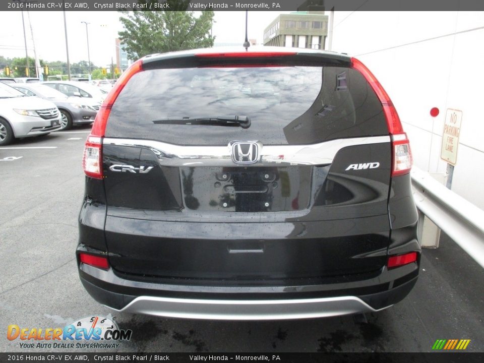 2016 Honda CR-V EX AWD Crystal Black Pearl / Black Photo #4
