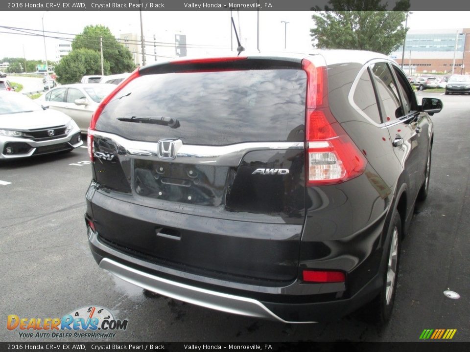 2016 Honda CR-V EX AWD Crystal Black Pearl / Black Photo #5