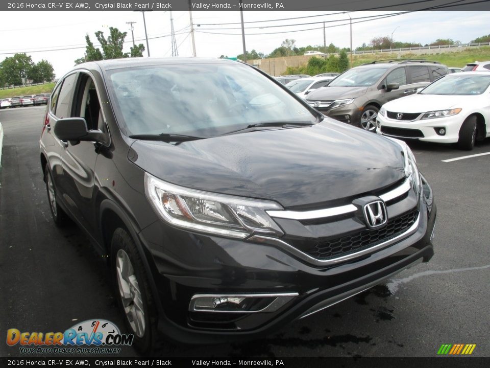 2016 Honda CR-V EX AWD Crystal Black Pearl / Black Photo #7