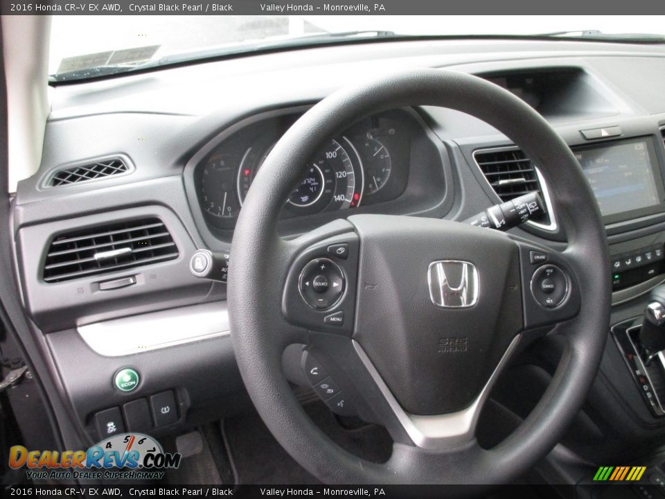 2016 Honda CR-V EX AWD Crystal Black Pearl / Black Photo #14