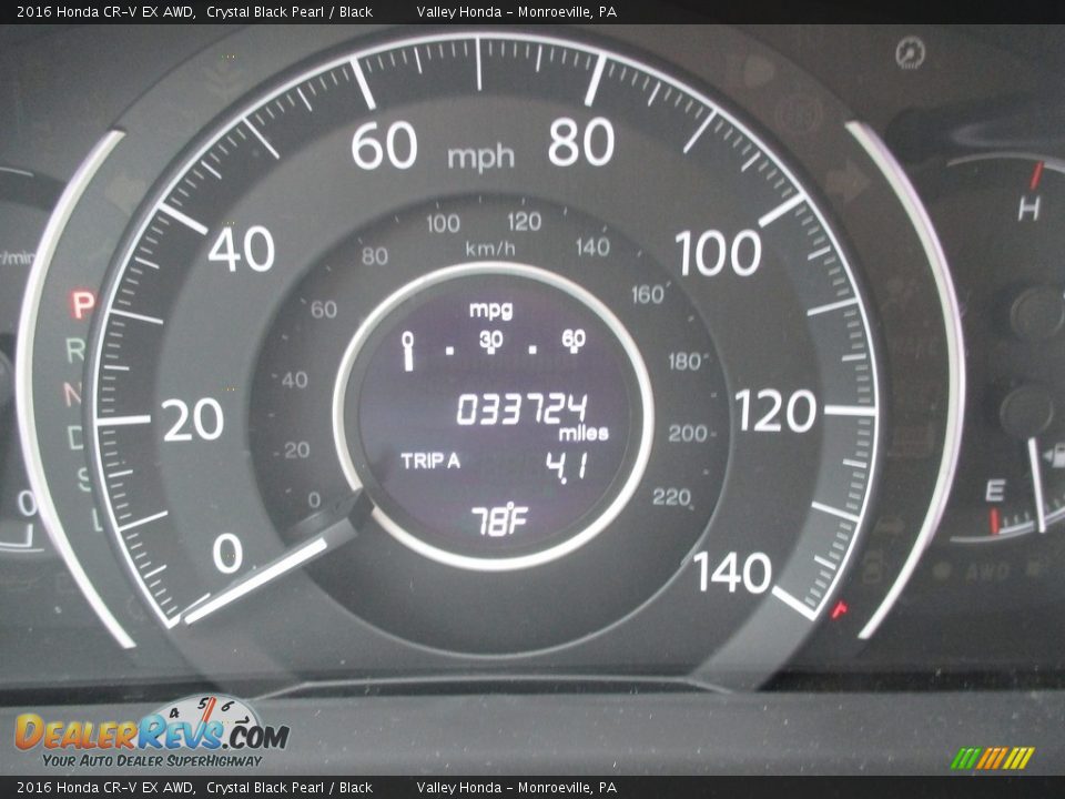 2016 Honda CR-V EX AWD Crystal Black Pearl / Black Photo #20