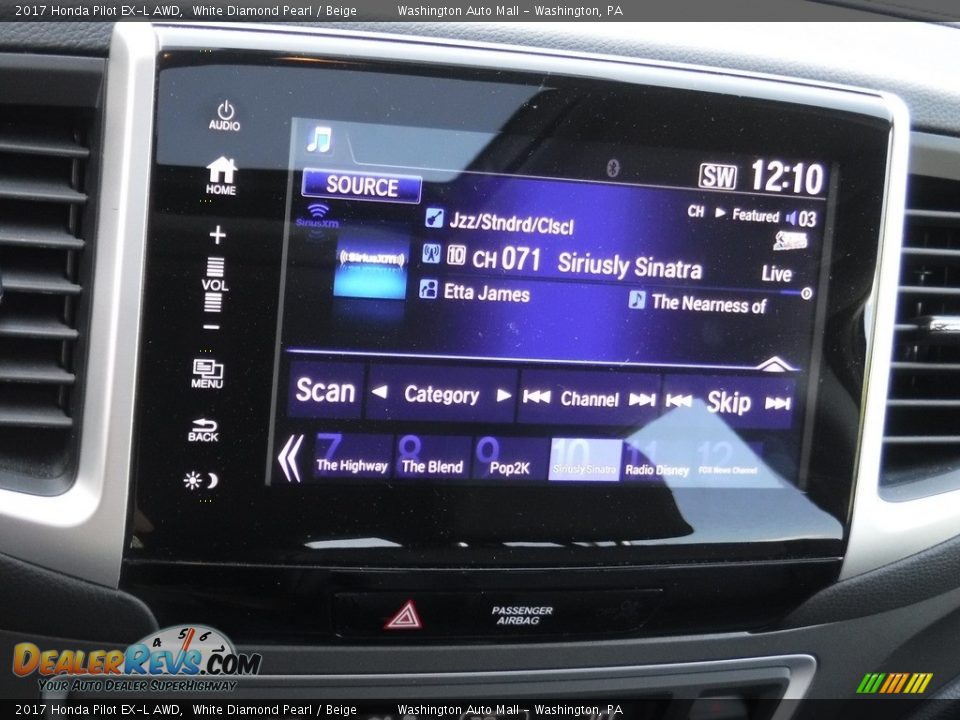 2017 Honda Pilot EX-L AWD White Diamond Pearl / Beige Photo #21
