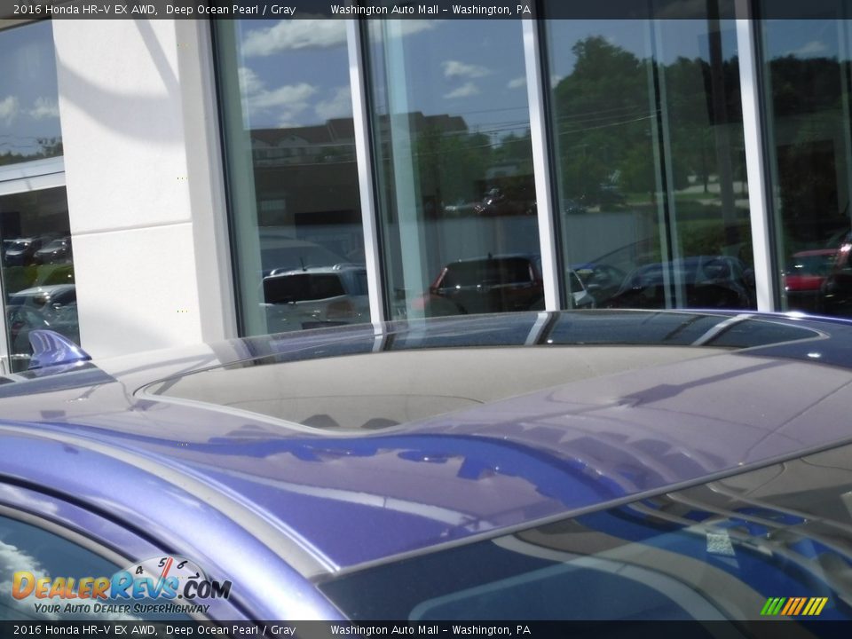 2016 Honda HR-V EX AWD Deep Ocean Pearl / Gray Photo #4