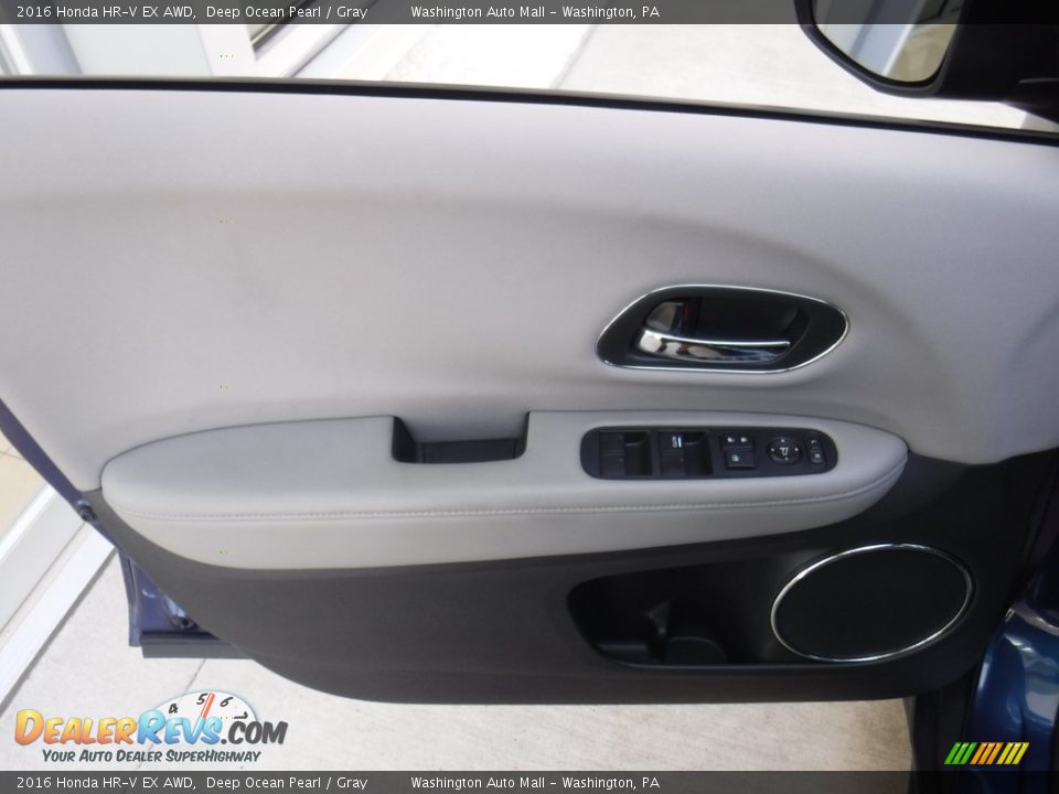 2016 Honda HR-V EX AWD Deep Ocean Pearl / Gray Photo #11