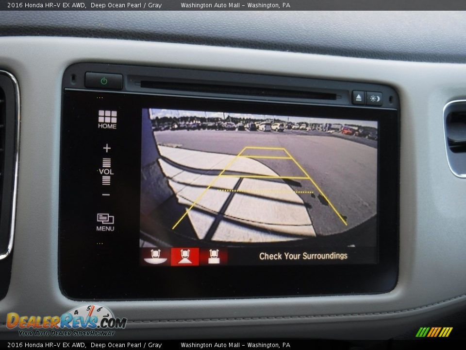 2016 Honda HR-V EX AWD Deep Ocean Pearl / Gray Photo #16