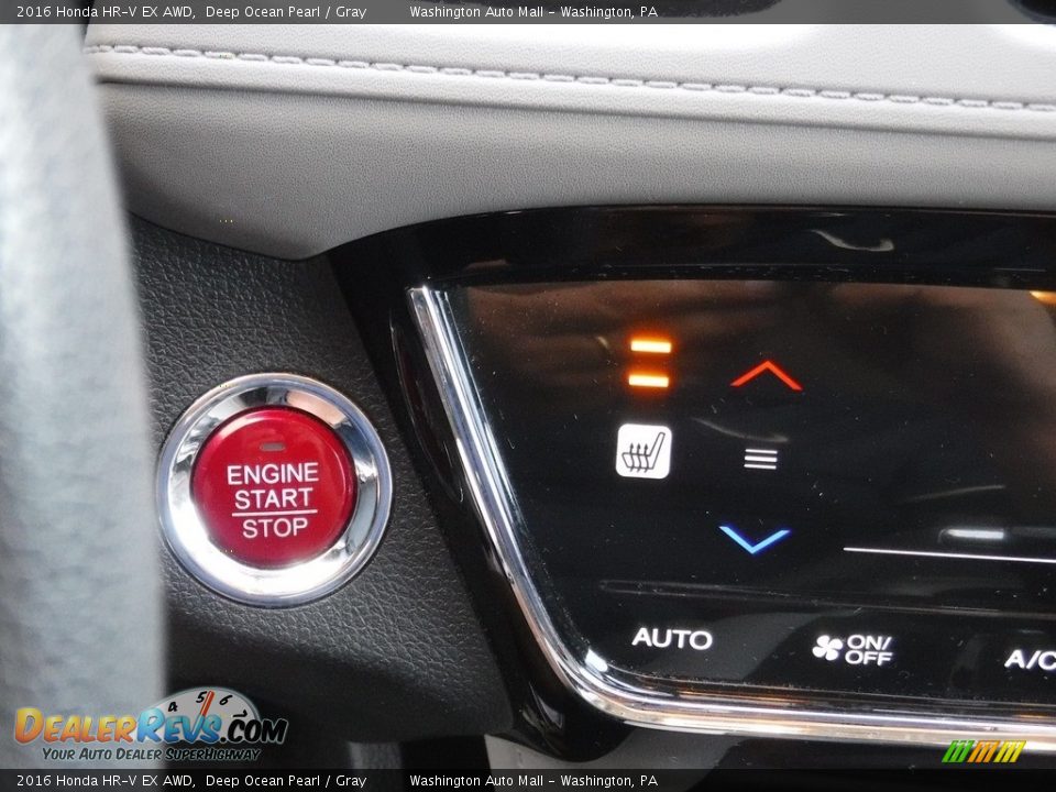 2016 Honda HR-V EX AWD Deep Ocean Pearl / Gray Photo #17