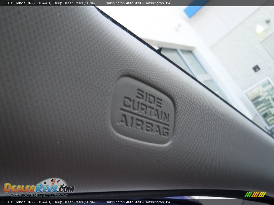 2016 Honda HR-V EX AWD Deep Ocean Pearl / Gray Photo #21