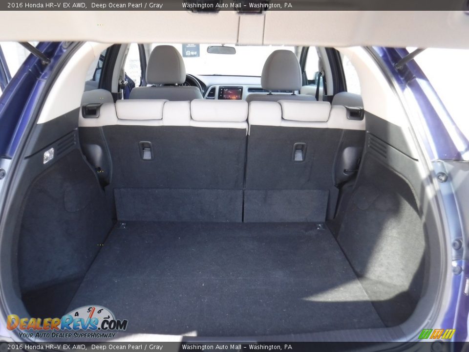 2016 Honda HR-V EX AWD Deep Ocean Pearl / Gray Photo #24