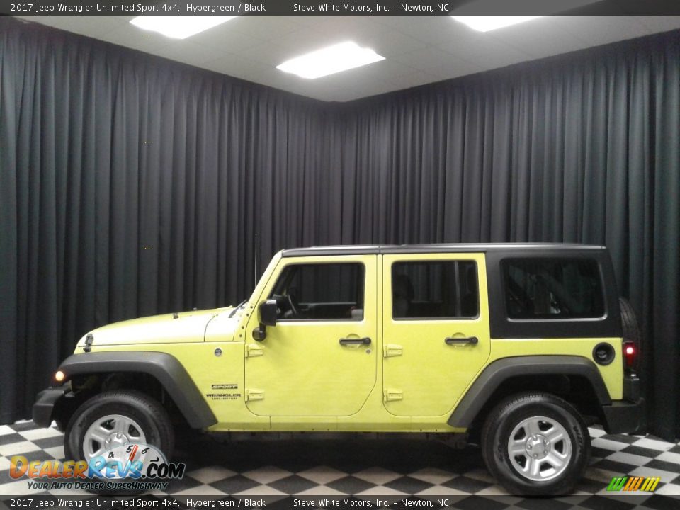 2017 Jeep Wrangler Unlimited Sport 4x4 Hypergreen / Black Photo #1