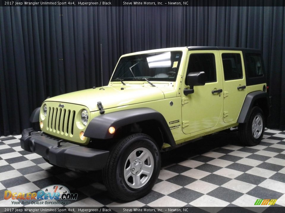 2017 Jeep Wrangler Unlimited Sport 4x4 Hypergreen / Black Photo #2