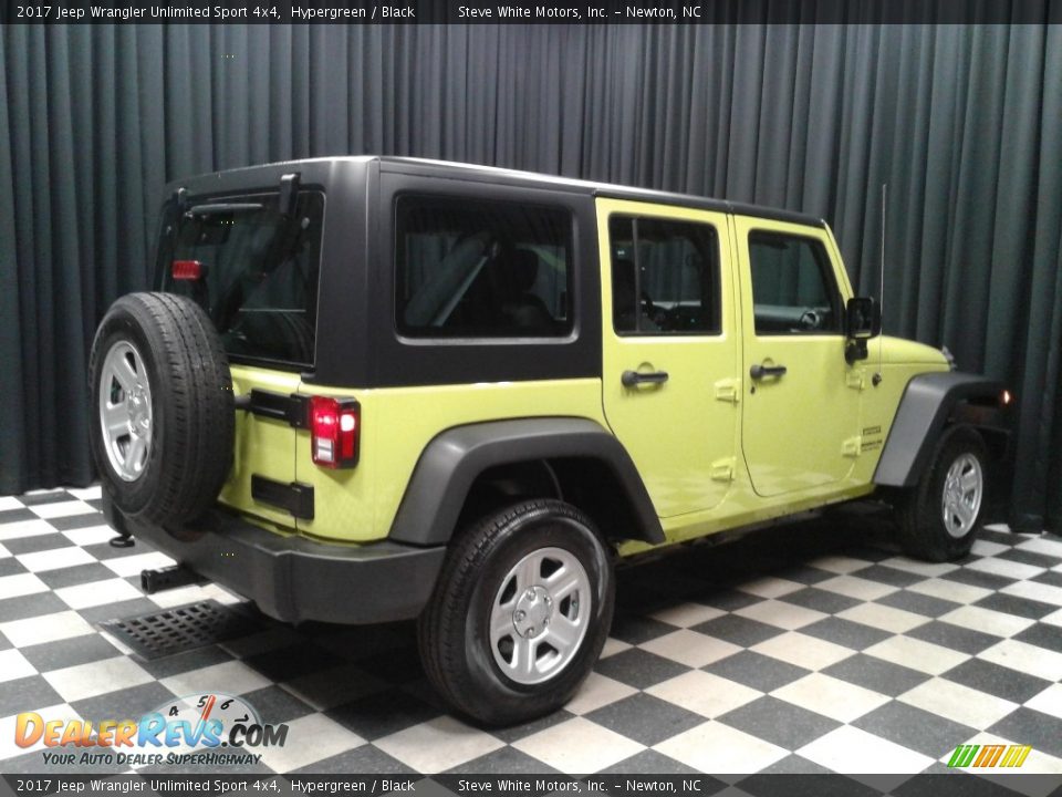 2017 Jeep Wrangler Unlimited Sport 4x4 Hypergreen / Black Photo #6