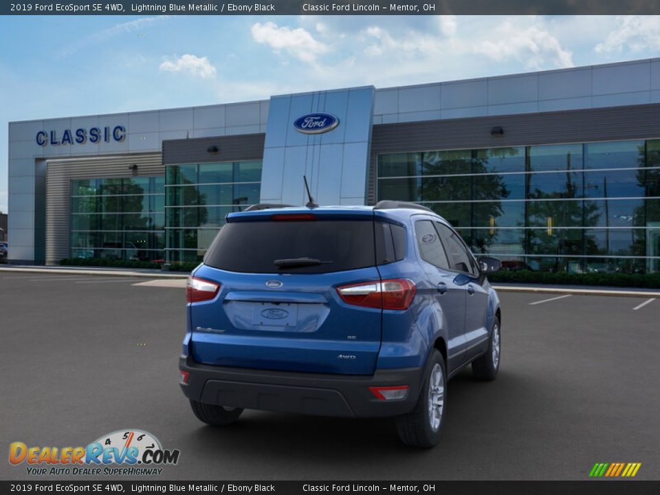 2019 Ford EcoSport SE 4WD Lightning Blue Metallic / Ebony Black Photo #8