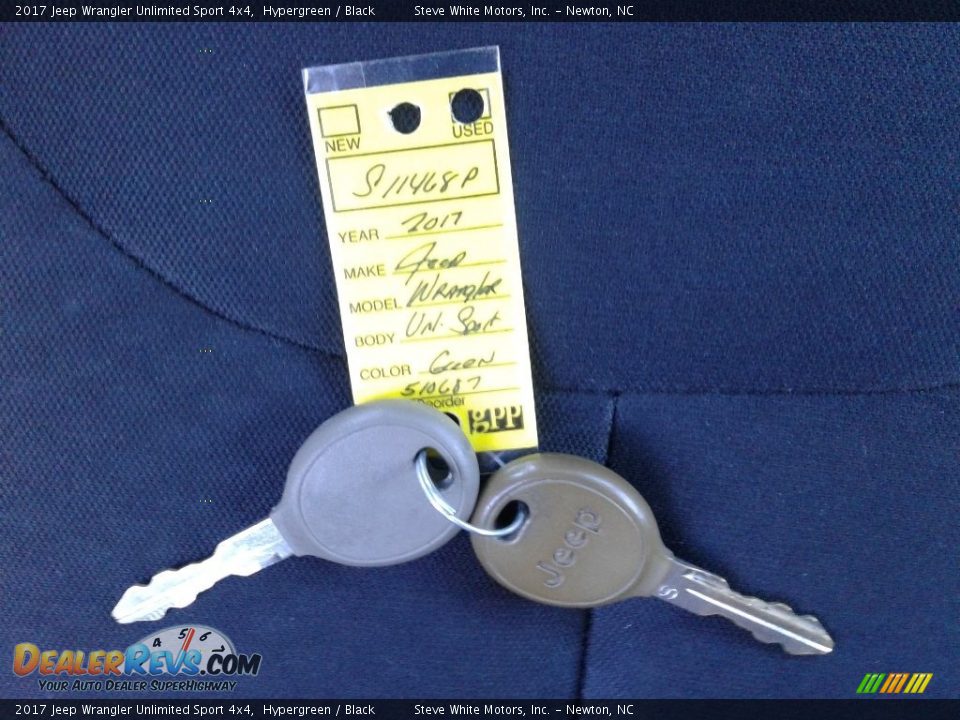 2017 Jeep Wrangler Unlimited Sport 4x4 Hypergreen / Black Photo #27