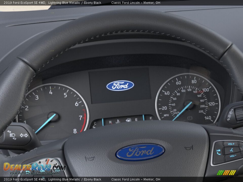2019 Ford EcoSport SE 4WD Lightning Blue Metallic / Ebony Black Photo #13