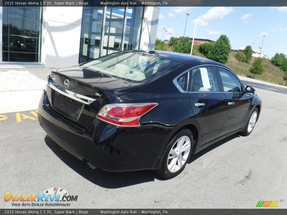 2015 Nissan Altima 2.5 SV Super Black / Beige Photo #9