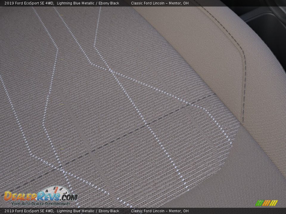2019 Ford EcoSport SE 4WD Lightning Blue Metallic / Ebony Black Photo #16