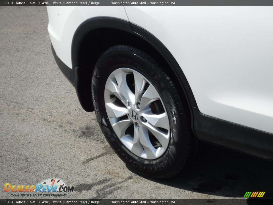 2014 Honda CR-V EX AWD White Diamond Pearl / Beige Photo #3