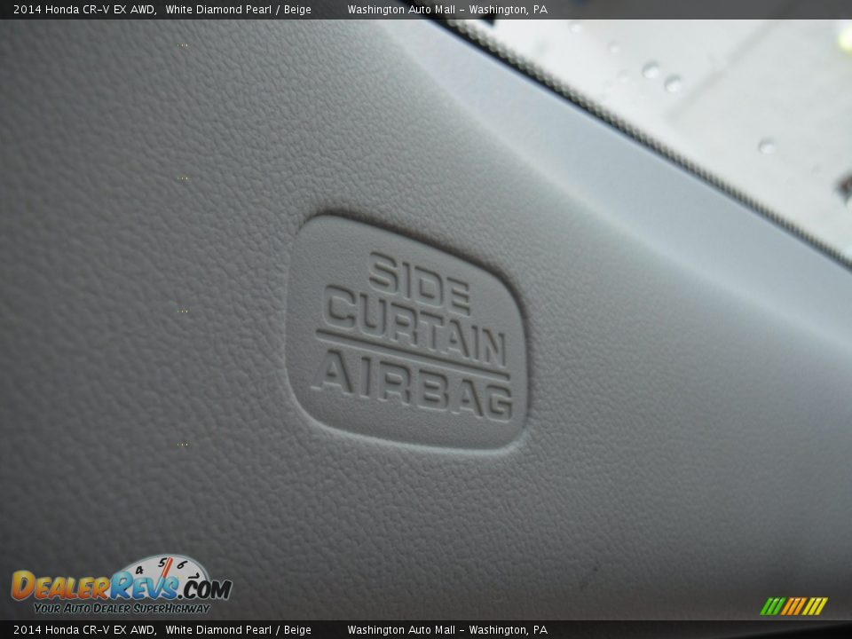 2014 Honda CR-V EX AWD White Diamond Pearl / Beige Photo #18
