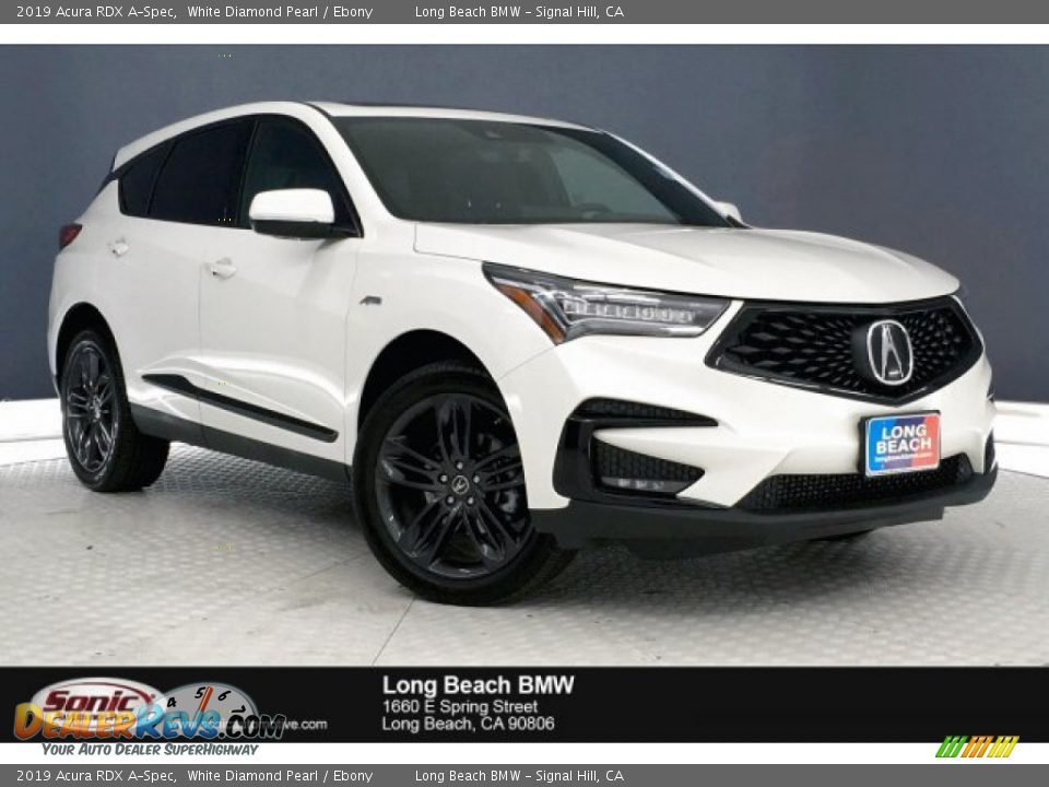 2019 Acura RDX A-Spec White Diamond Pearl / Ebony Photo #1