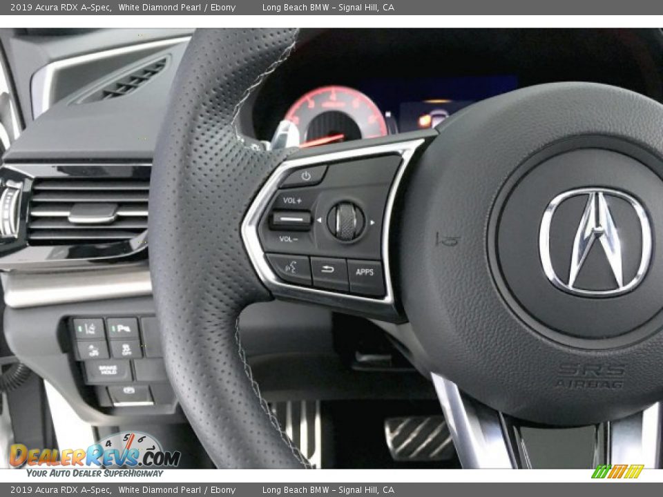 2019 Acura RDX A-Spec White Diamond Pearl / Ebony Photo #14