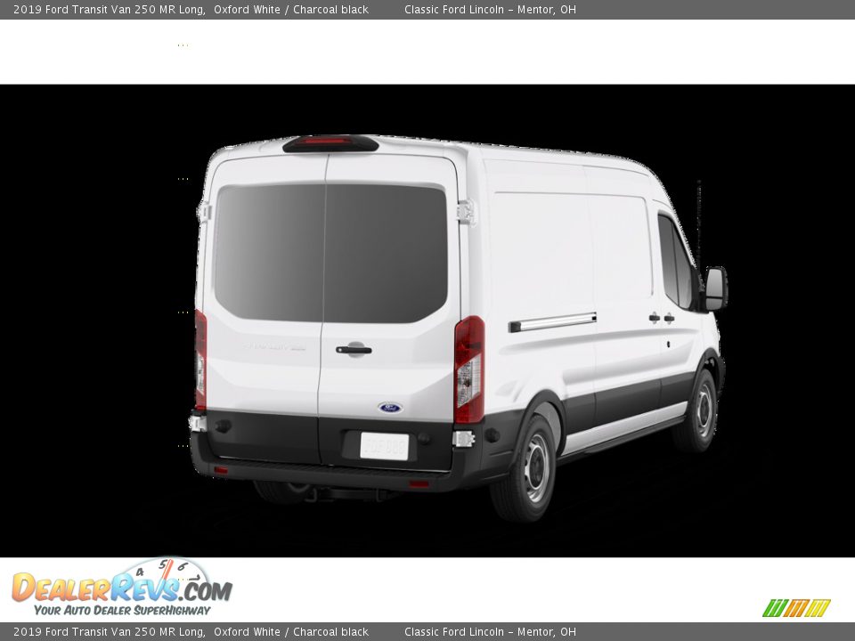 2019 Ford Transit Van 250 MR Long Oxford White / Charcoal black Photo #3