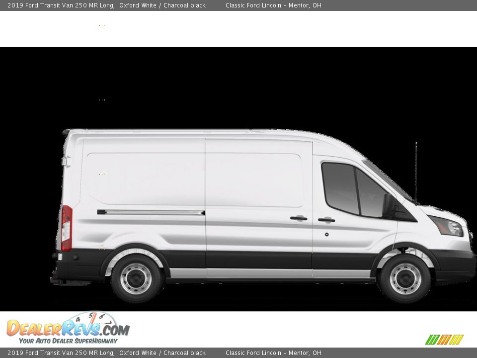 2019 Ford Transit Van 250 MR Long Oxford White / Charcoal black Photo #5