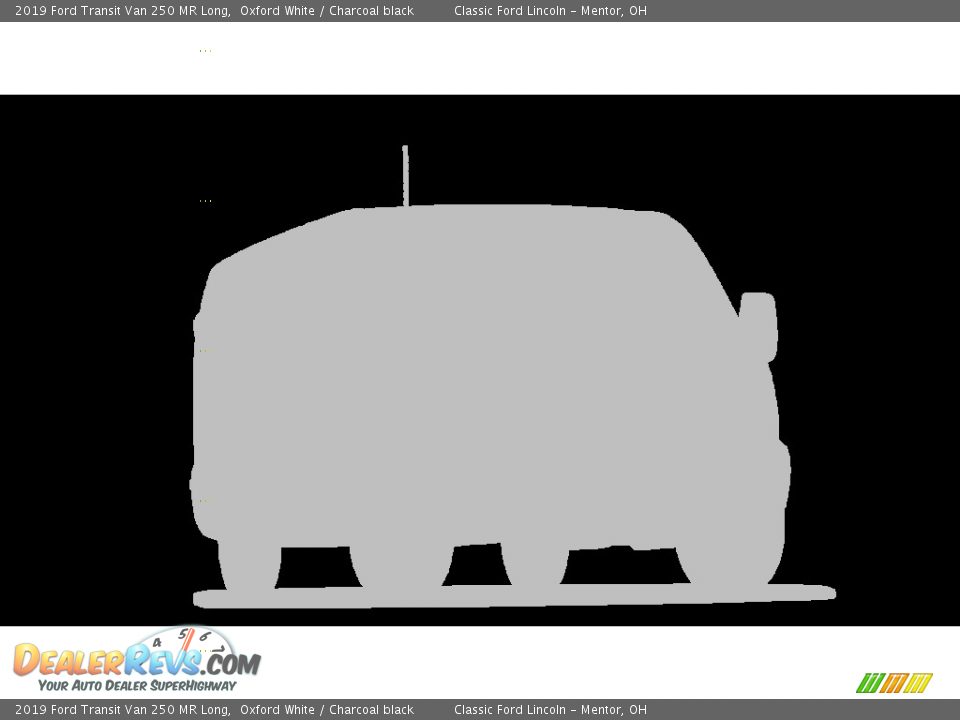 2019 Ford Transit Van 250 MR Long Oxford White / Charcoal black Photo #8
