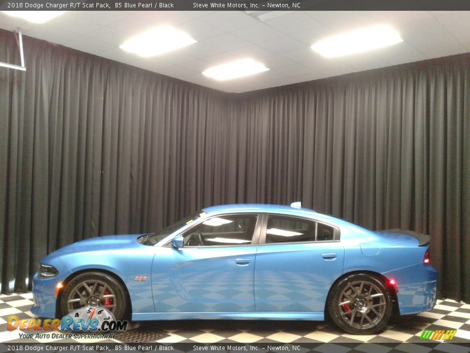 2018 Dodge Charger R/T Scat Pack B5 Blue Pearl / Black Photo #1