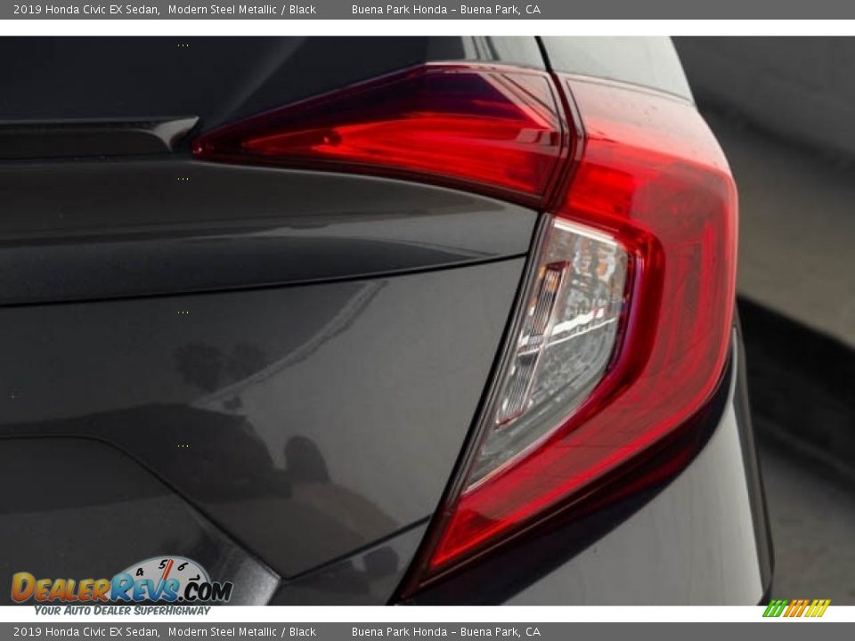2019 Honda Civic EX Sedan Modern Steel Metallic / Black Photo #8