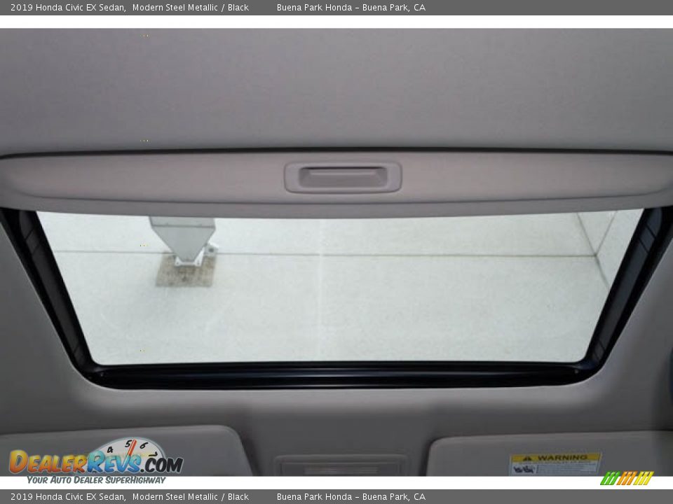 2019 Honda Civic EX Sedan Modern Steel Metallic / Black Photo #26