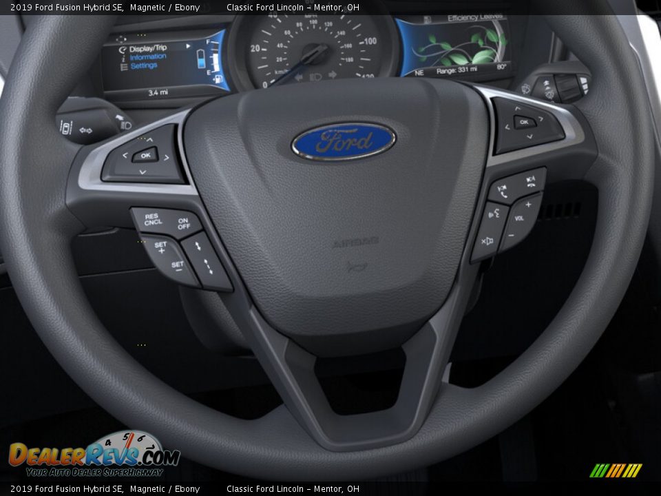 2019 Ford Fusion Hybrid SE Magnetic / Ebony Photo #12