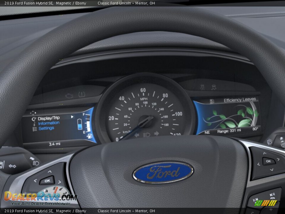 2019 Ford Fusion Hybrid SE Magnetic / Ebony Photo #13