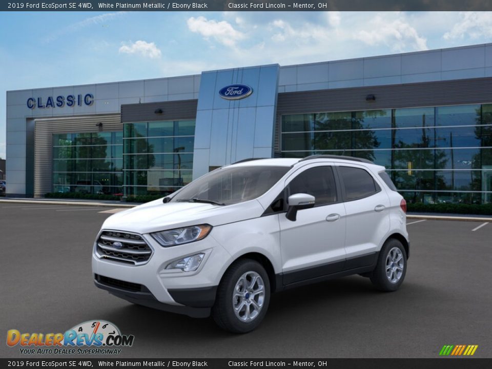 2019 Ford EcoSport SE 4WD White Platinum Metallic / Ebony Black Photo #1
