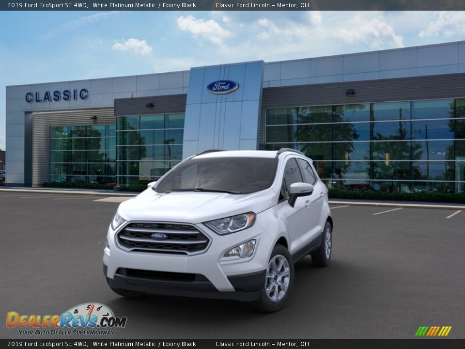 2019 Ford EcoSport SE 4WD White Platinum Metallic / Ebony Black Photo #2